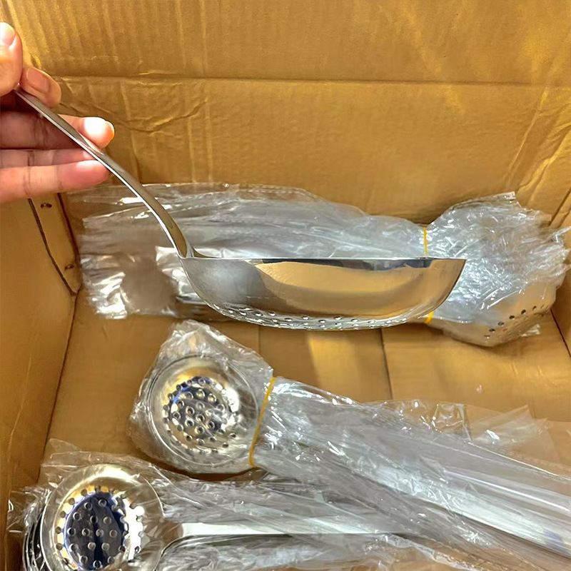 不锈钢花椒勺高颜值长柄火锅漏勺家用厨房工具捞面条饺子笊篱网漏详情12