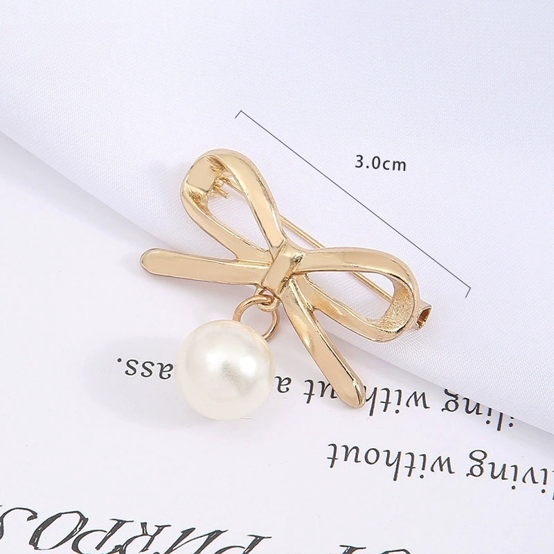 时尚猫眼石蝴蝶结领针胸针女百搭可爱防走光别针固定防走光潮流胸详情36