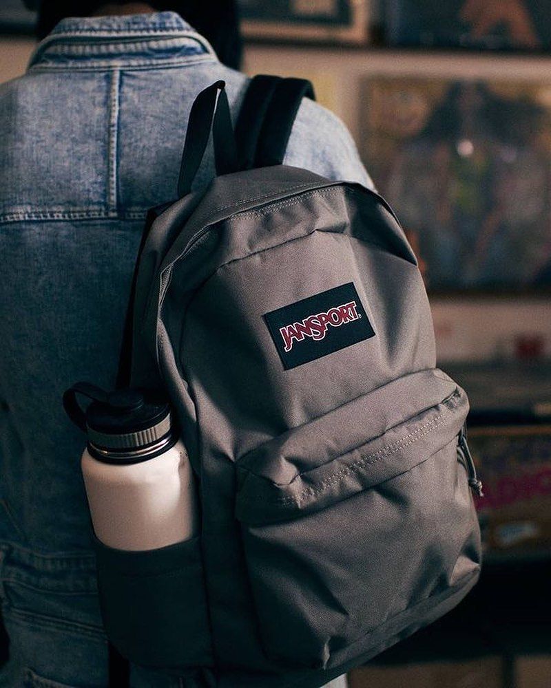 跨境外贸JANSPORT双肩包学生书包男女款背包蝶漾青漾雾霾蓝可代发详情34