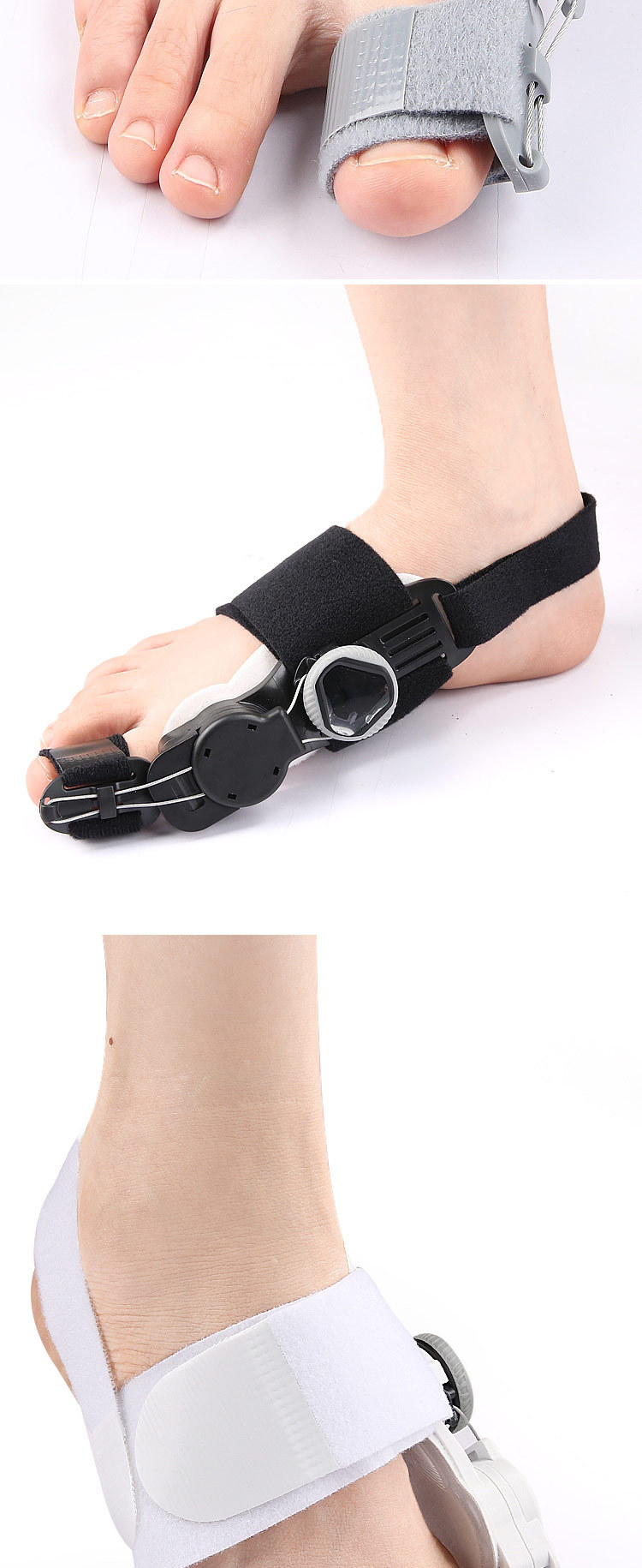 Thumb eversion orthosis, big foot bone protrusion overlapping toe separator, day and night adjustable knob orthosis pic 8