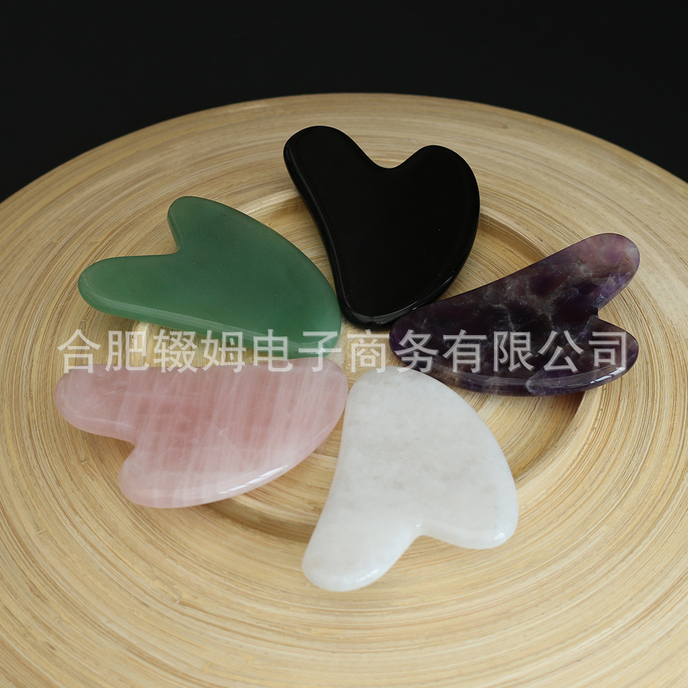 工厂直销紫水晶玉石滚轮按摩器专用脸部刮痧按摩美容棒美容院推拿馆用详情14