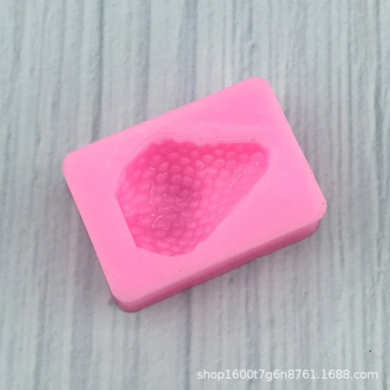 Small strawberry chocolate fondant mold, fruit mousse pudding mold, scented candle, gypsum resin, handmade soap mold pic 6