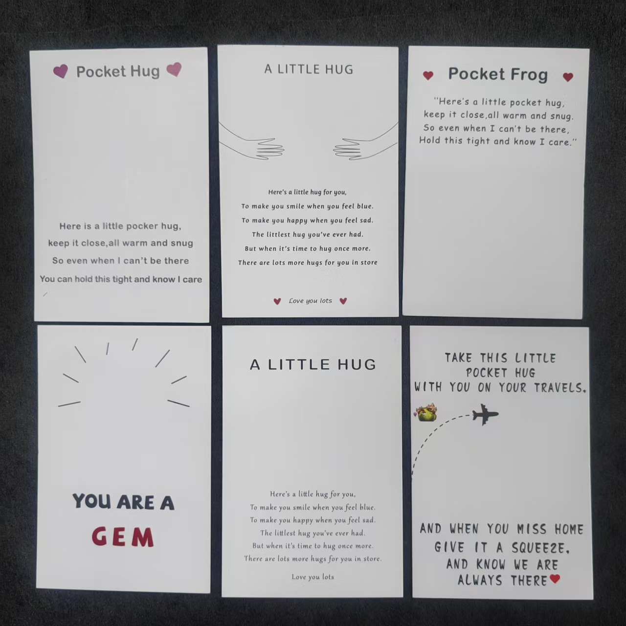 新品厂家口袋卡片外贸英文字母-友谊情侣祝卡纸饰品包装-卡片批发详情5