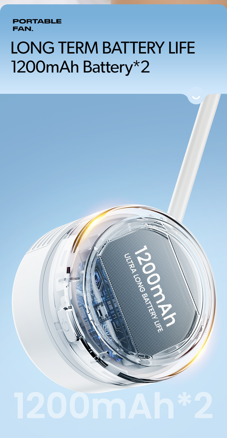 Cross-border neck fan 2025 New model outdoor sports ice pack cooling Fan Portable brushless motor neck fan pic 11