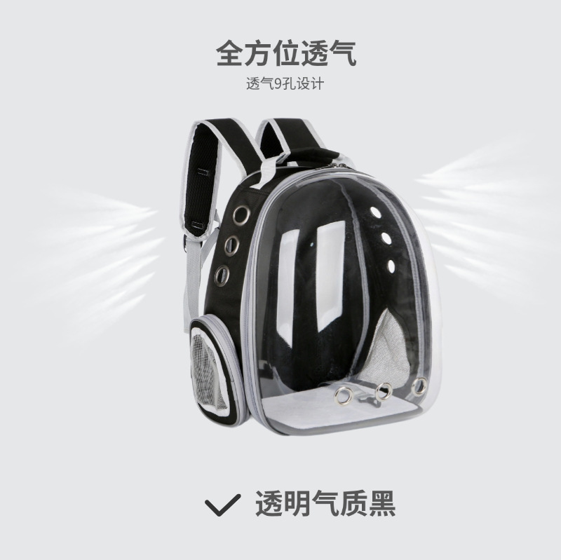 猫包宠物太空舱大容量猫咪小型犬外带胸前双肩透气宠物包猫咪背包详情8
