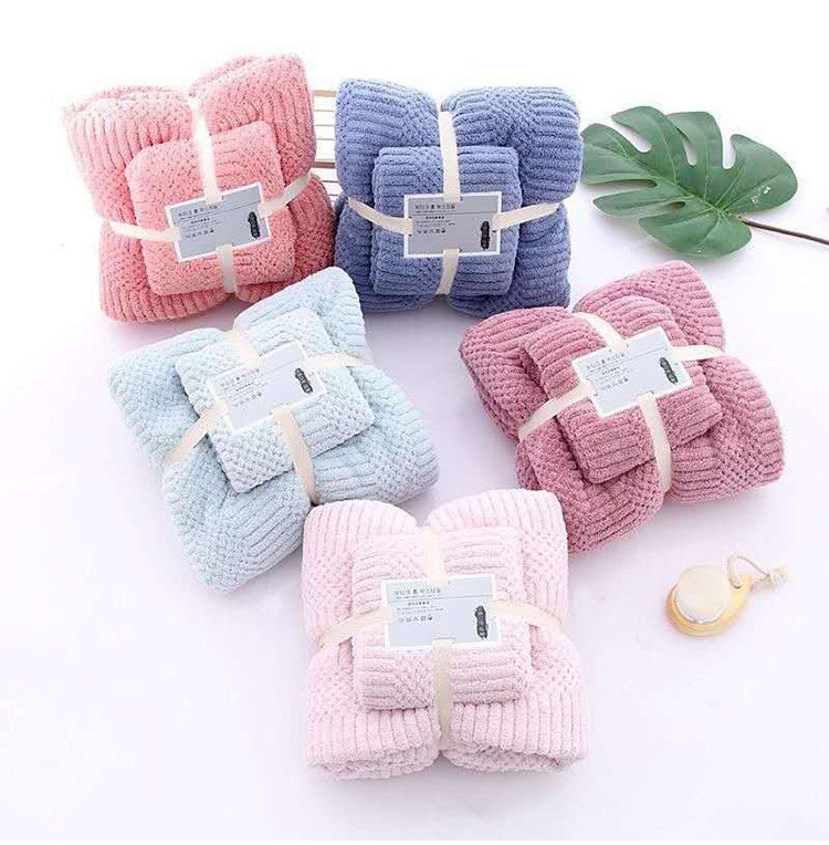 【 Chi Jia 】 Coral Fleece mother and child set towels, face towels, daily necessities, Absorbent bath towels, one-piece consignment, couple towels pic 8