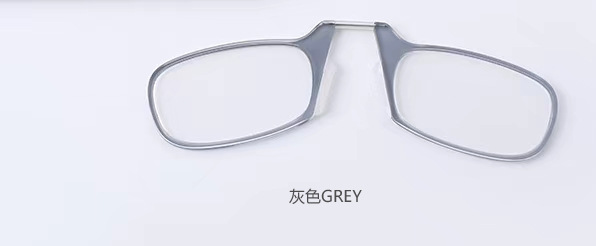 跨境时尚夹鼻子老花镜超轻潮流个性复古迷你便捷阅读老人镜批详情15