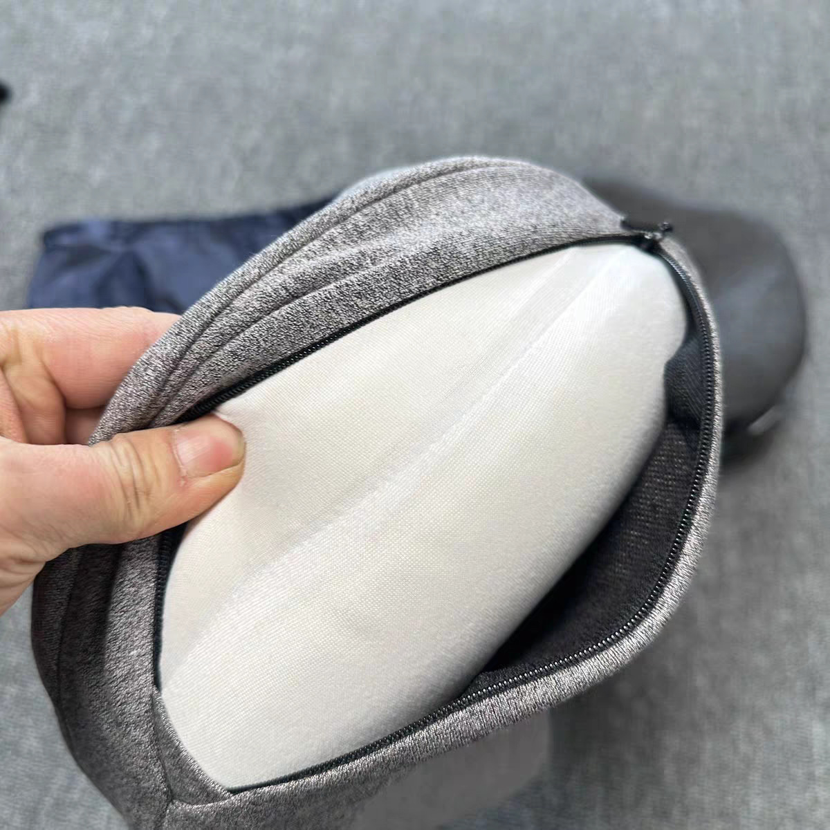 卡扣U型枕记忆棉U枕可收纳折叠旅行便携午睡神器飞机颈椎枕头护颈详情4