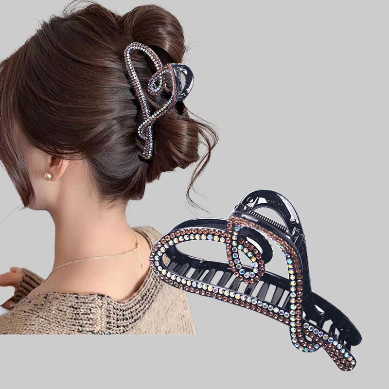 Extra-large size grabber for women, 2025 new style, high-end feel, thick hair at the back of the head, shark clip, hair clip headwear pic 7