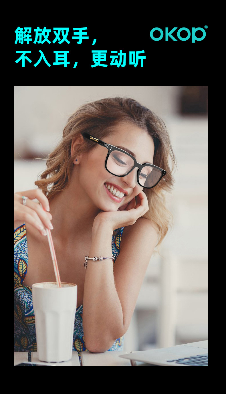 تعمل النظارات الذكية Y102، التي تنقل الهواء عبر الحدود ليلا ونهارا، مضادا للرق، ثلاث مرآة، تعمل بمساعدة صوت pic 9