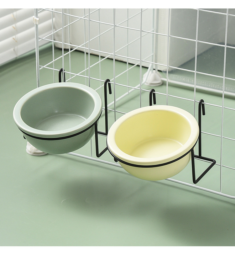 Three-piece pet food bowl set, hanging feeding bowl, pet supplies, automatic water dispenser, dog bowl, pet feeder pic 14