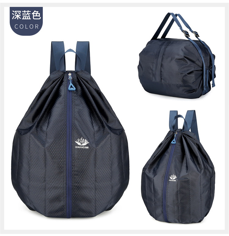 Yitu Warner Heim backpack, foldable portable storage bag, large capacity basketball bag, drawstring bag, drawstring backpack pic 28