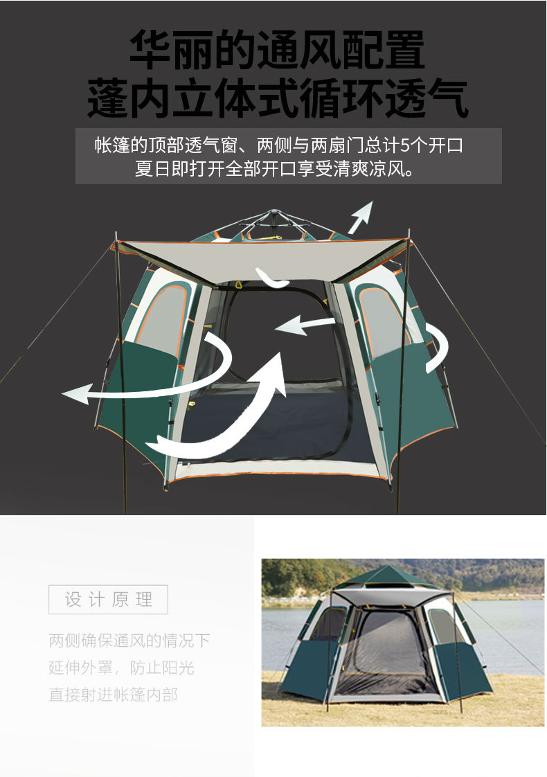 天幕户外出游休闲系列帐篷露营充气帐篷详情5