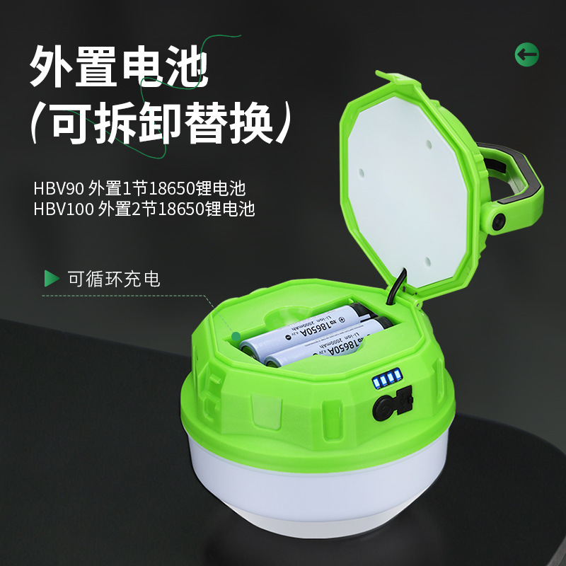 Cross-border outdoor camping lights, solar-charged camping lights, LED bulbs, household emergency night market street lamps pic 14