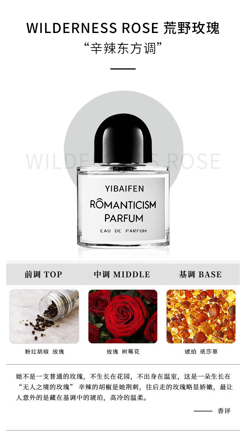 抖音爆款无人区玫瑰香水大牌平替持久花香调清新淡香女士香水批发详情38