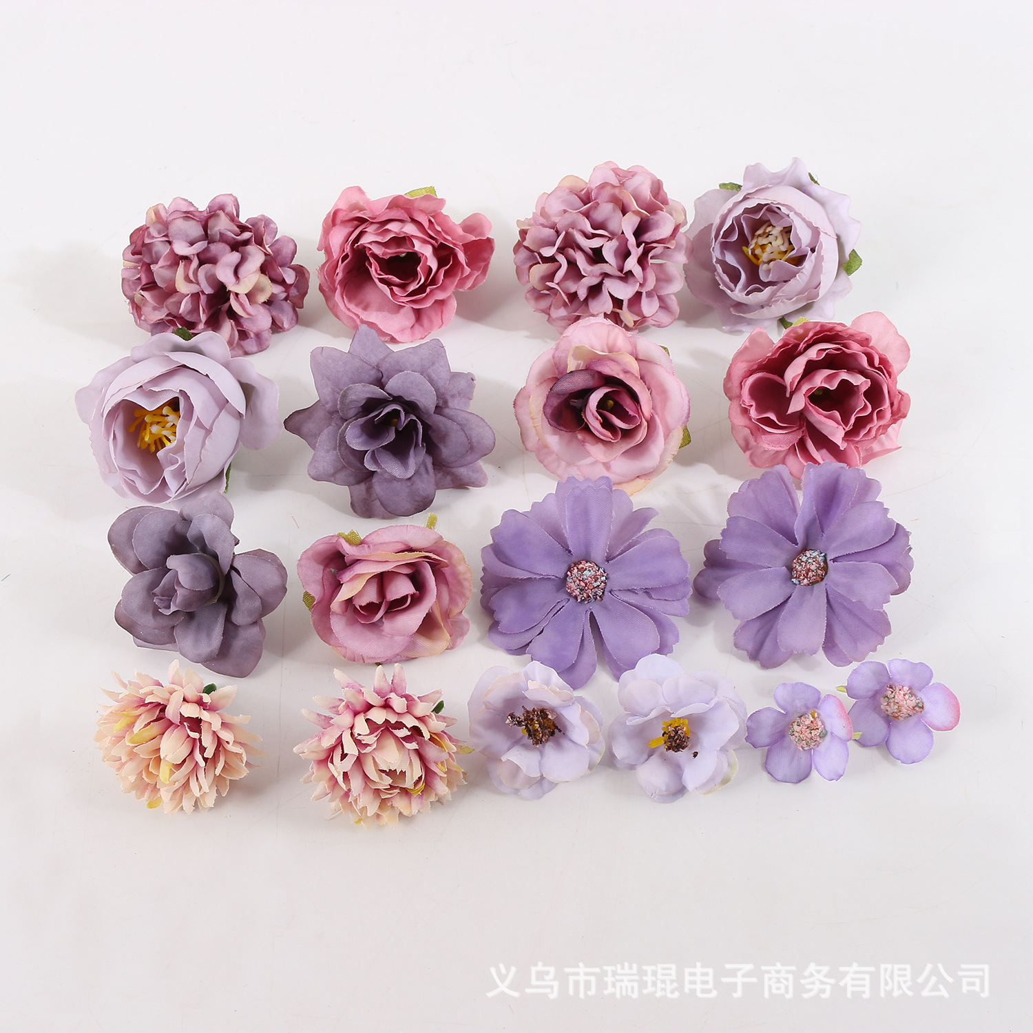 Artificial flower material package, artificial flowers, silk flowers, diy handcrafted decoration, hydrangea, ping-pong chrysanthemum, artificial flower material package for matching pic 6