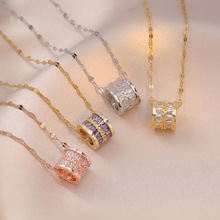 项链女日韩风时尚气质简约施家网红米家可爱趣味老鼠水晶锁骨链详情47