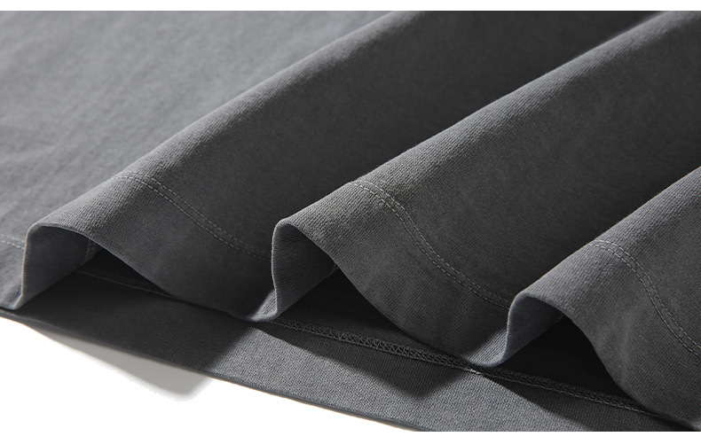 ALLIN pure cotton heavy-duty short-sleeved T-shirt for men, a summer trendy brand with three-dimensional printed letters and loose round-neck couple tops pic 66