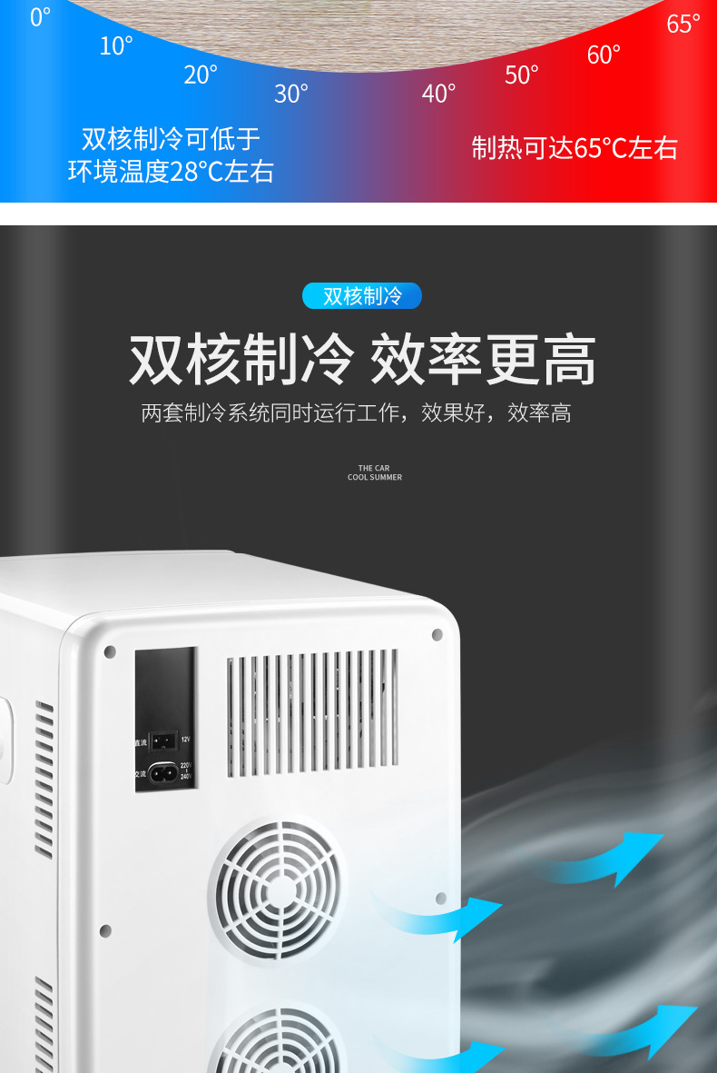 先科车载冰箱通用型冷暖箱车家两用迷你小冰箱冷藏箱车家两用详情12