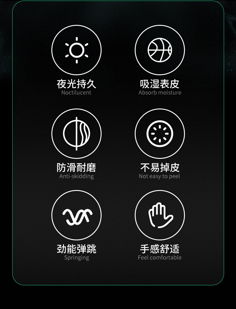 TOPVIP运动力荧光款星空软皮防滑耐磨篮球TV117809详情2