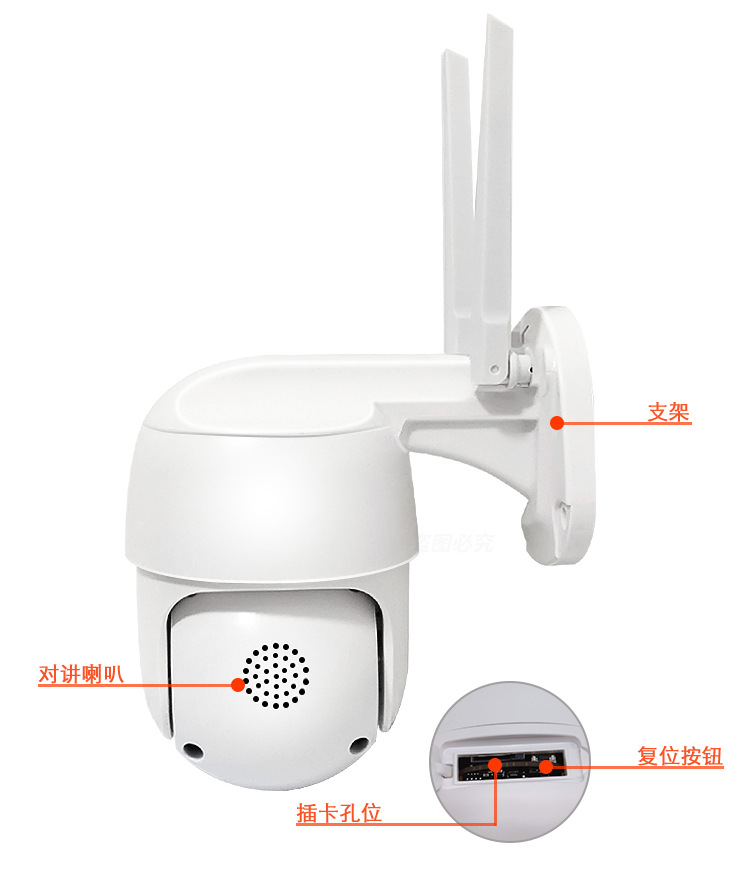 Xiongmai 1-inch home monitor mobile phone remote outdoor 5MP high-definition wireless WIFI full-color intercom camera pic 12