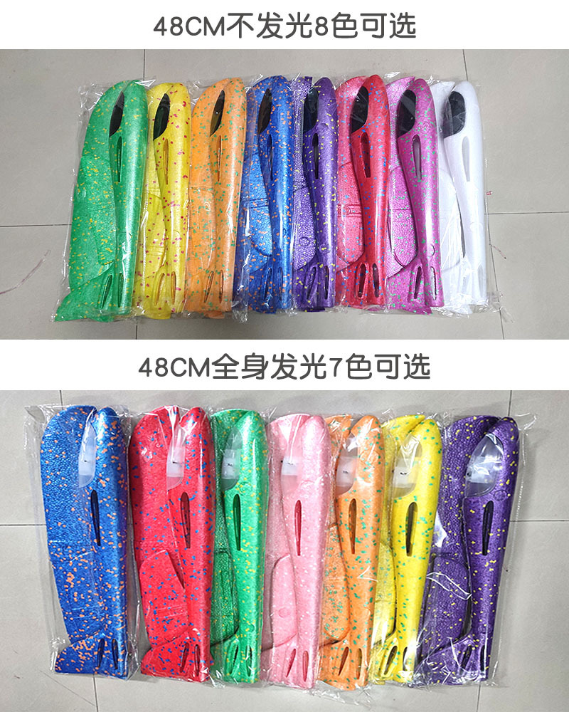 大号儿童手抛泡沫飞机发光全身灯小号耐摔滑翔机回旋带灯户外玩具详情8