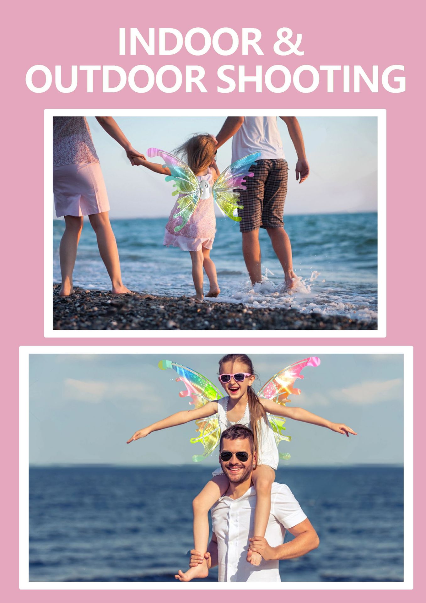 会动的精灵羽翼电动蝴蝶翅膀狗狗天使背饰儿童发光玩具小女孩礼物详情6