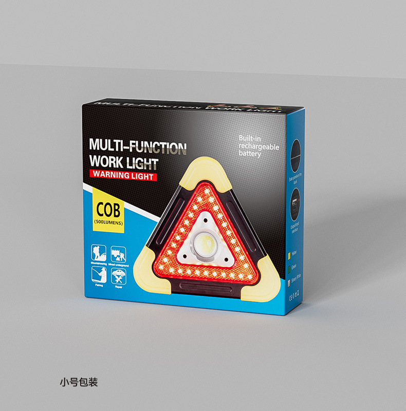 Vehicle-mounted warning frame, car traffic warning sign, vehicle tripod, solar reflective triangular sign, emergency light warning pic 15