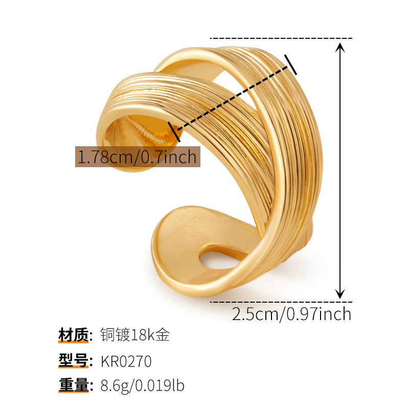 希朗-重工保色戒指开口设计宽面复古chic风欧美个性食指戒商务款详情24