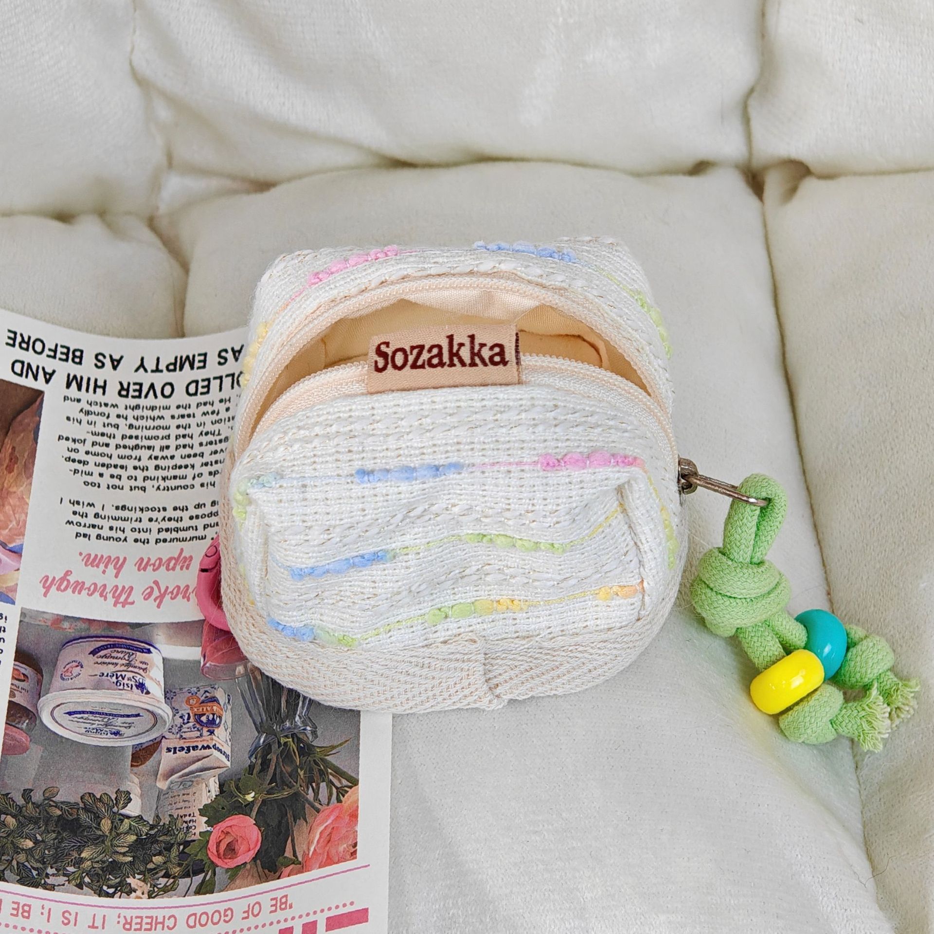 迷你小香风便携式苹果无线蓝牙耳机钥匙保护包收纳软布壳包收纳包详情18