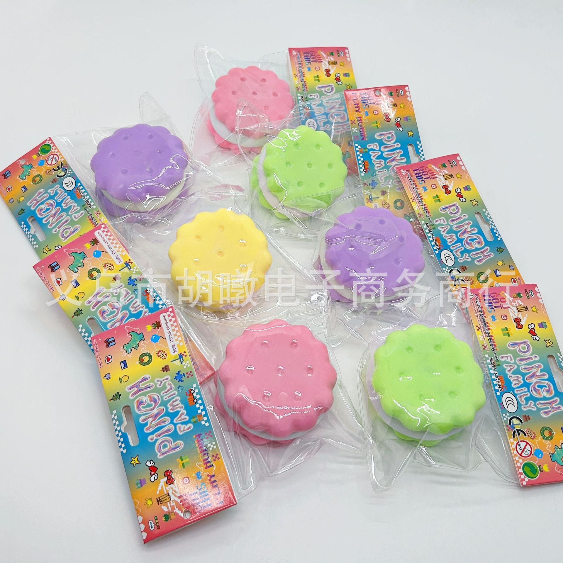 新款马卡龙夹心饼干仿真食玩捏捏乐烂泥感高颜值解压发泄玩具捏捏详情9