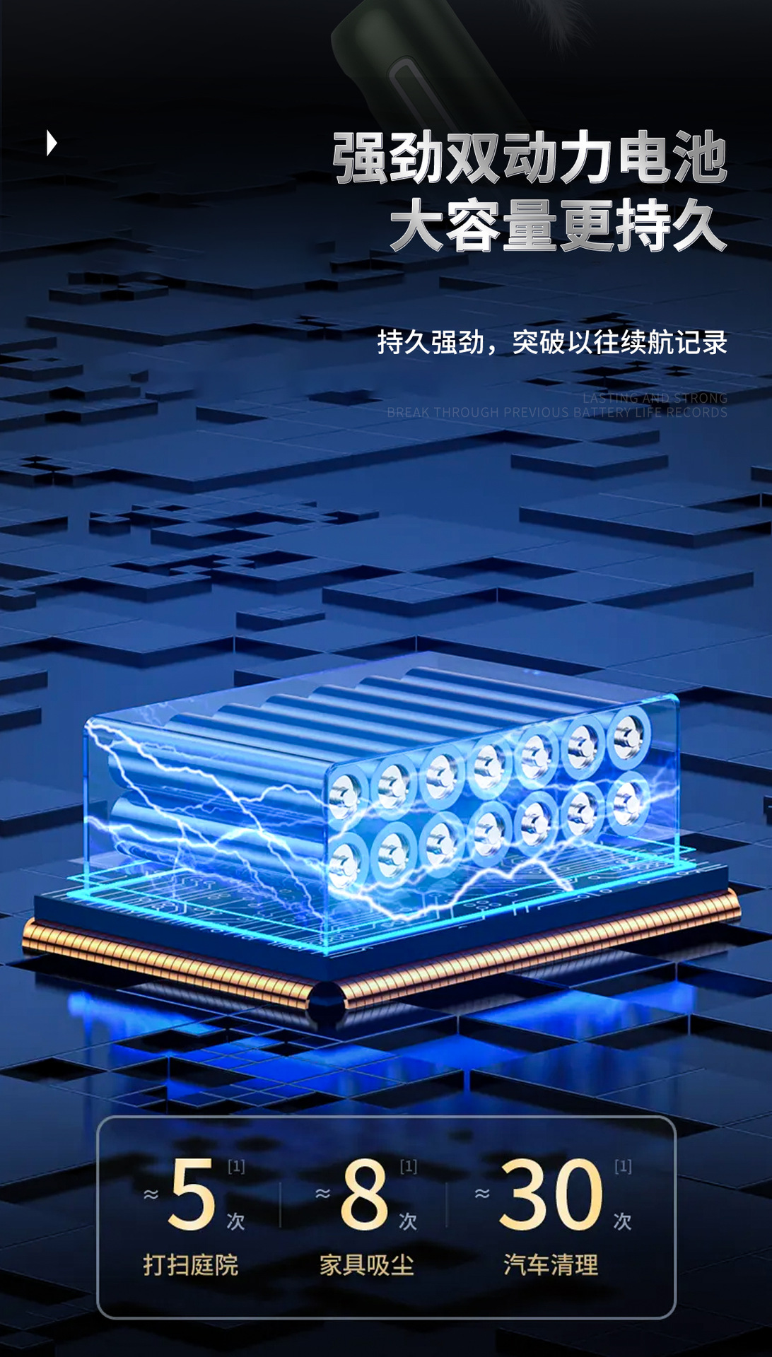 车载无线手持吸尘器迷你家用大功率干湿两用桌面便携式小型吸尘器详情6