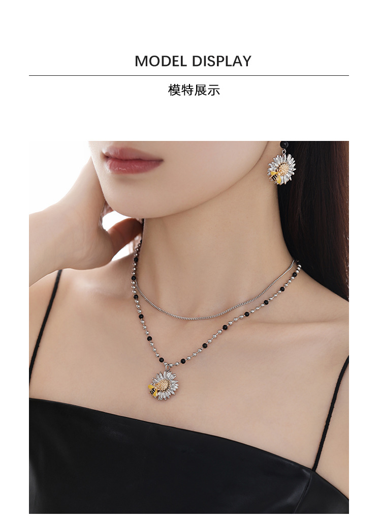 雏菊系列耳环女原创设计甜美时尚原创设计高级感精致925银针耳饰 pic 6