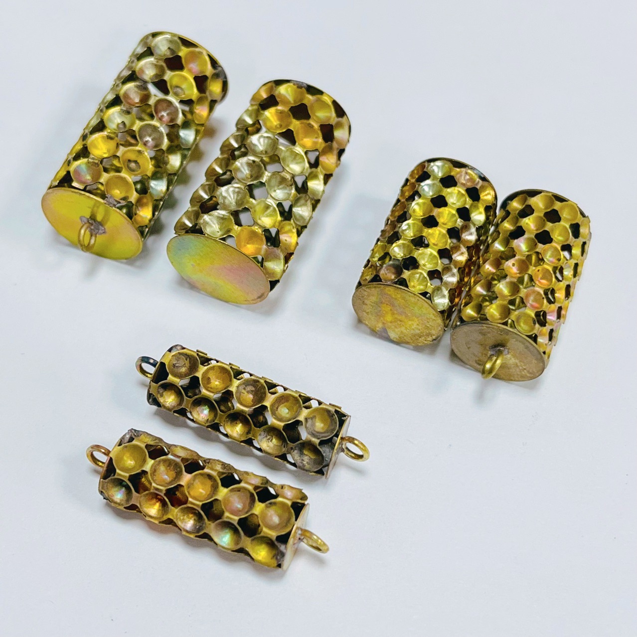 DIY cylindrical accessories, handcrafted ornaments, welded pendants, pendants, earrings, earrings, brass copper blanks, diamond stands, necklaces pic 2