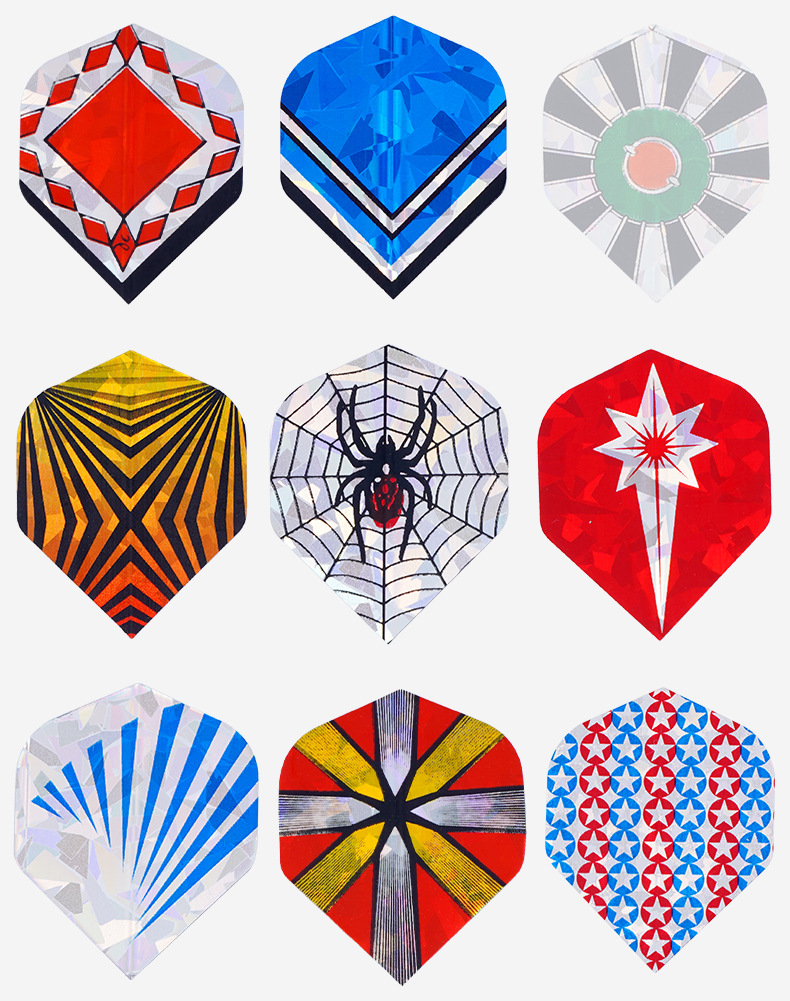 镭射飞镖尾翼 飞镖羽飞镖配件飞镖叶片 可混批激光详情8