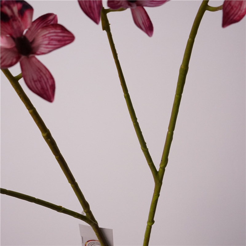 千鸟兰仿真花蕙兰蝴蝶兰软胶高品质插花配材新中式简约树枝装饰品详情6