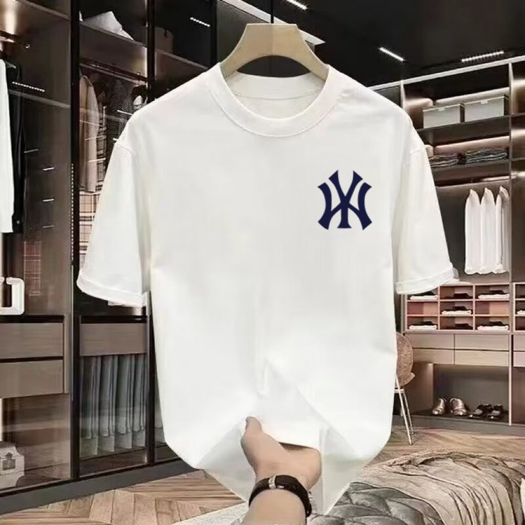 National trendy summer 2025 camiseta de manga corta hombre estampado cuello redondo cuerpo adolescente legging suelto camiseta pic 14