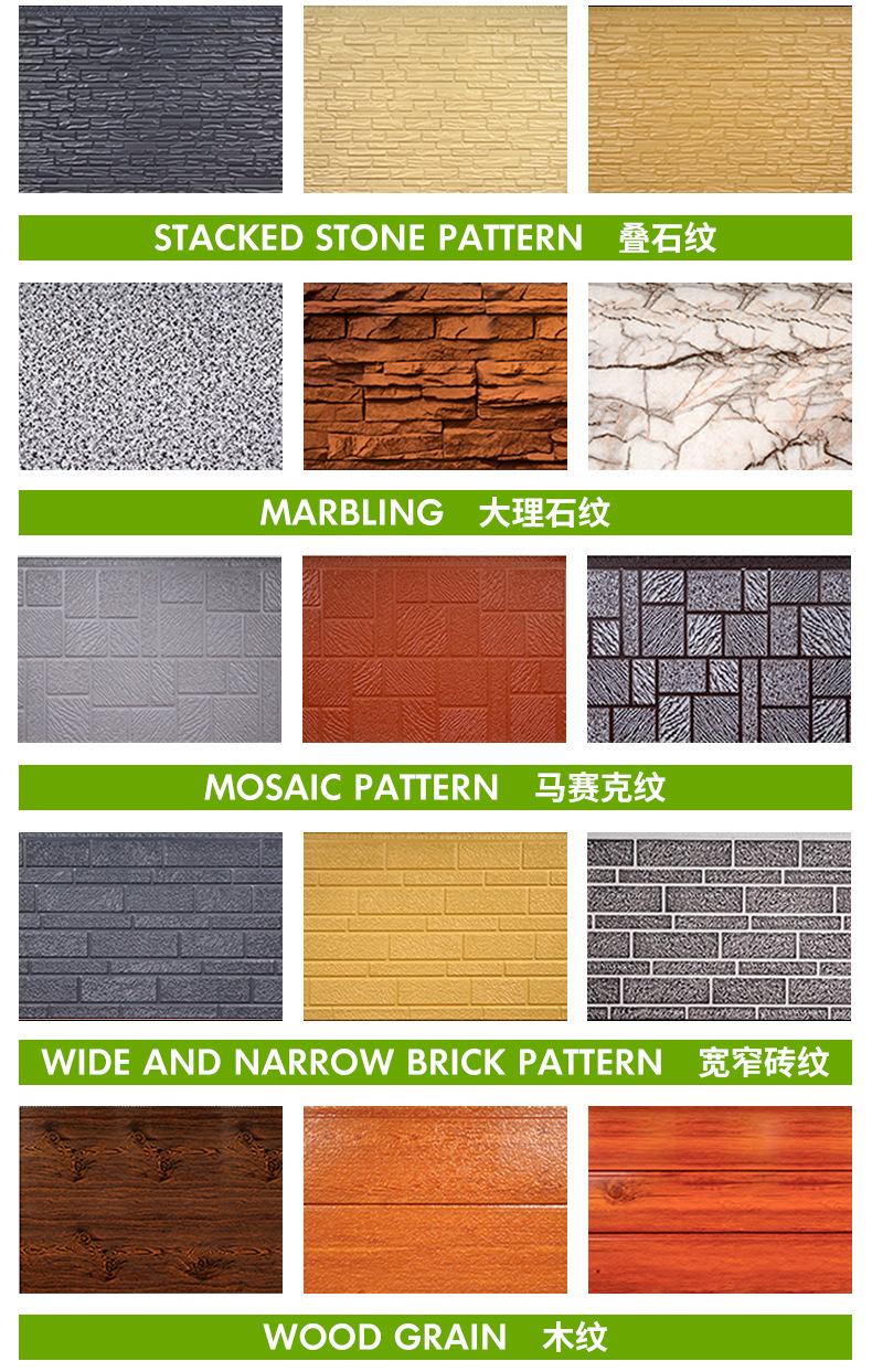 岗亭别墅外墙保温装饰材料聚氨酯保温板金属雕花板外墙保温一体板详情13