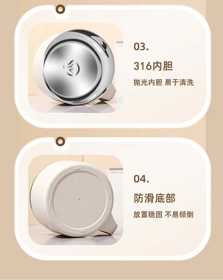 Student instant noodle bowl, 316 stainless steel dormitory lunch box, large capacity, water-draining, round bowl for convenient rice serving, gift pic 18