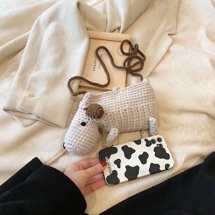 手工编织包包diy针织毛线包可爱卡通小羊编织包单肩斜挎包女成品详情36
