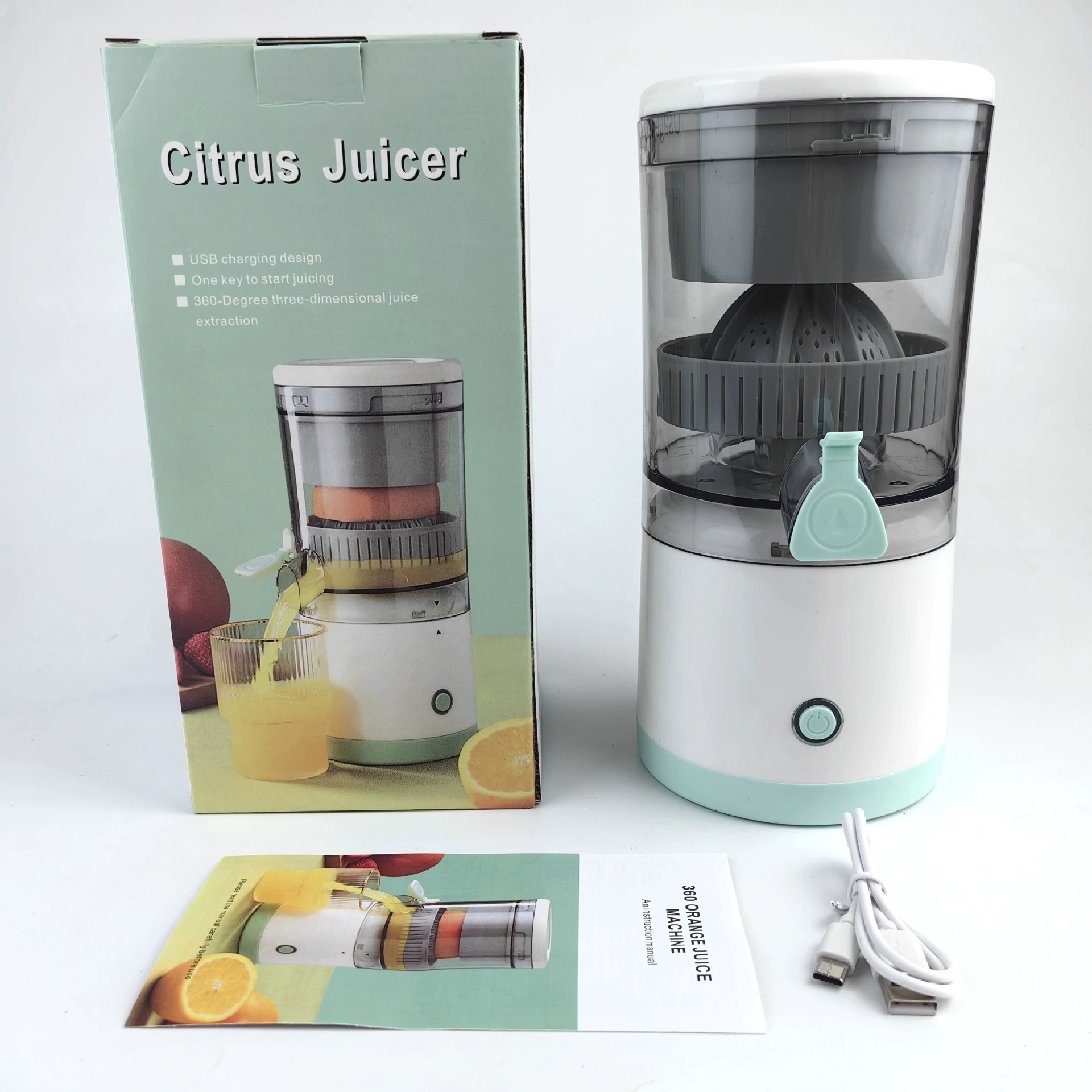 Cross-border new household electric high-appearance-level juicer, original juicer, wireless juicer, fruit processor, rechargeable press, multi-power juicer pic 10