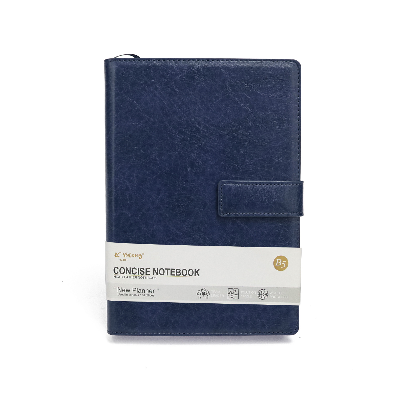 Yalong Cross-border Classic Hardcover Office Supplies B5 Black Leather hardcover high-quality student notebook pic 5