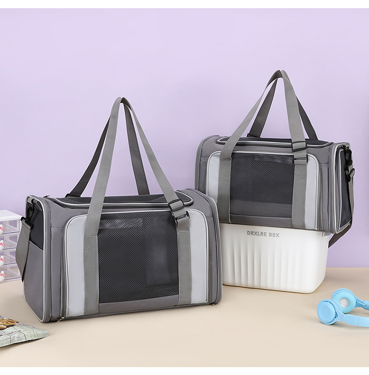 Cross-border portable cat bags, large space breathable space capsule, foldable pet bags for cats, wholesale pet backpacks for going out pic 21