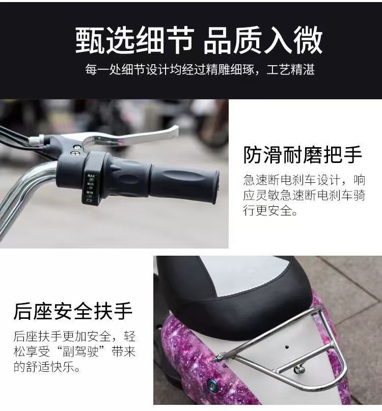 跨境电动小龟王电动车 36v儿童迷你两轮摩托铅酸电瓶车多色可选详情13