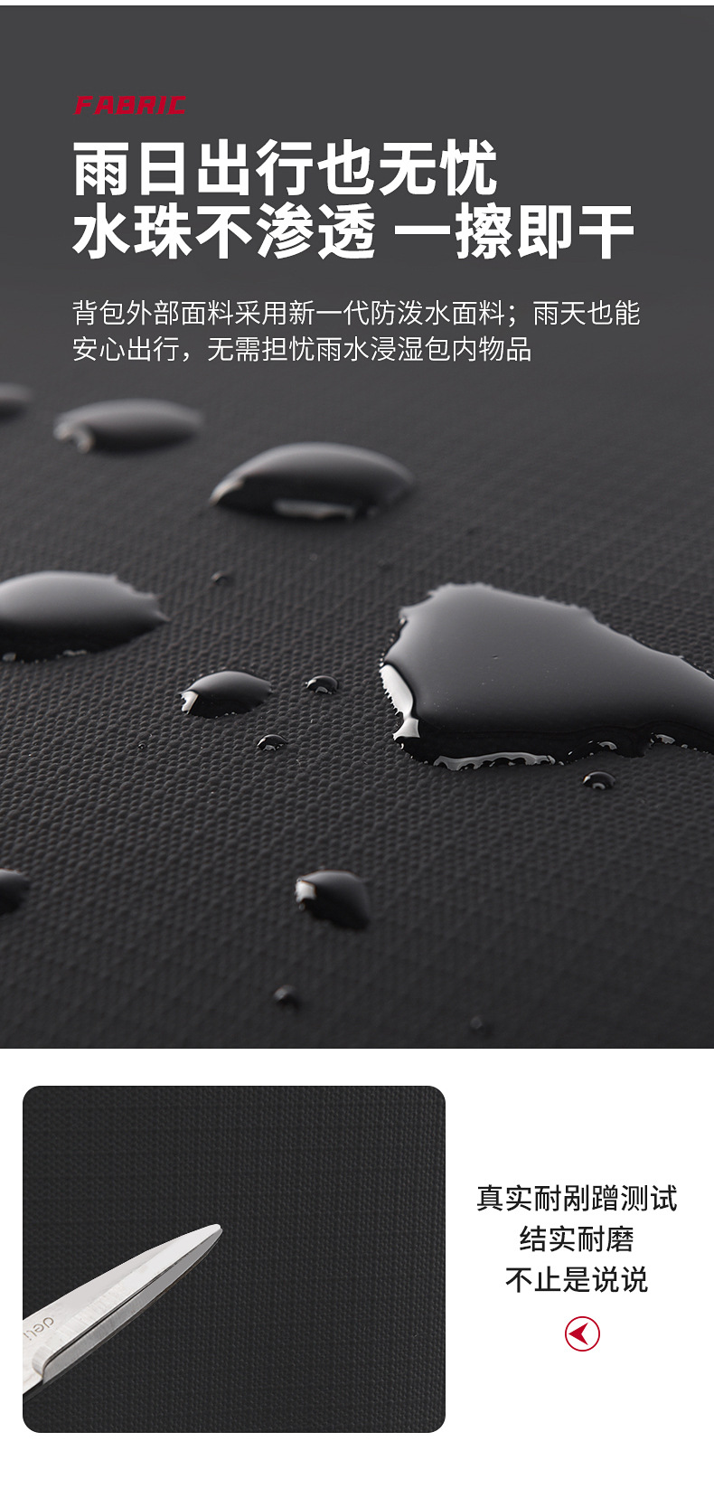 The new business backpack for men with a high-end feel, large-capacity water-resistant computer backpack, and multi-functional student backpacks are trendy pic 7