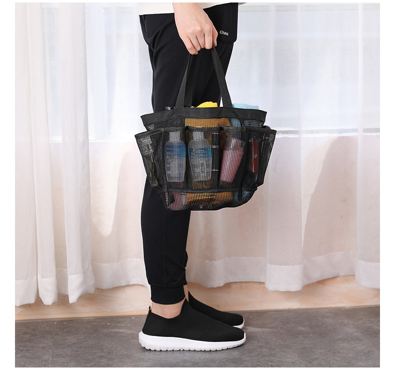 Wholesale of hand-held mesh beach bags, makeup, travel storage, toiletry bags, mesh portable swimming bath bags and beach bags pic 27