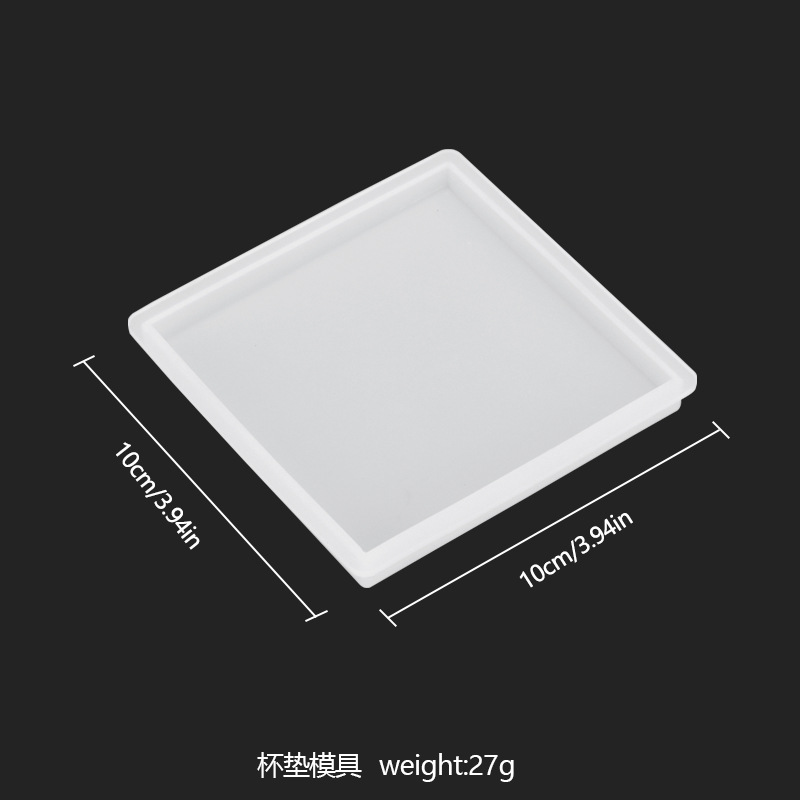 diy茶几杯垫石膏扩石香硅胶模具红酒杯垫收纳盒滴胶模具详情13