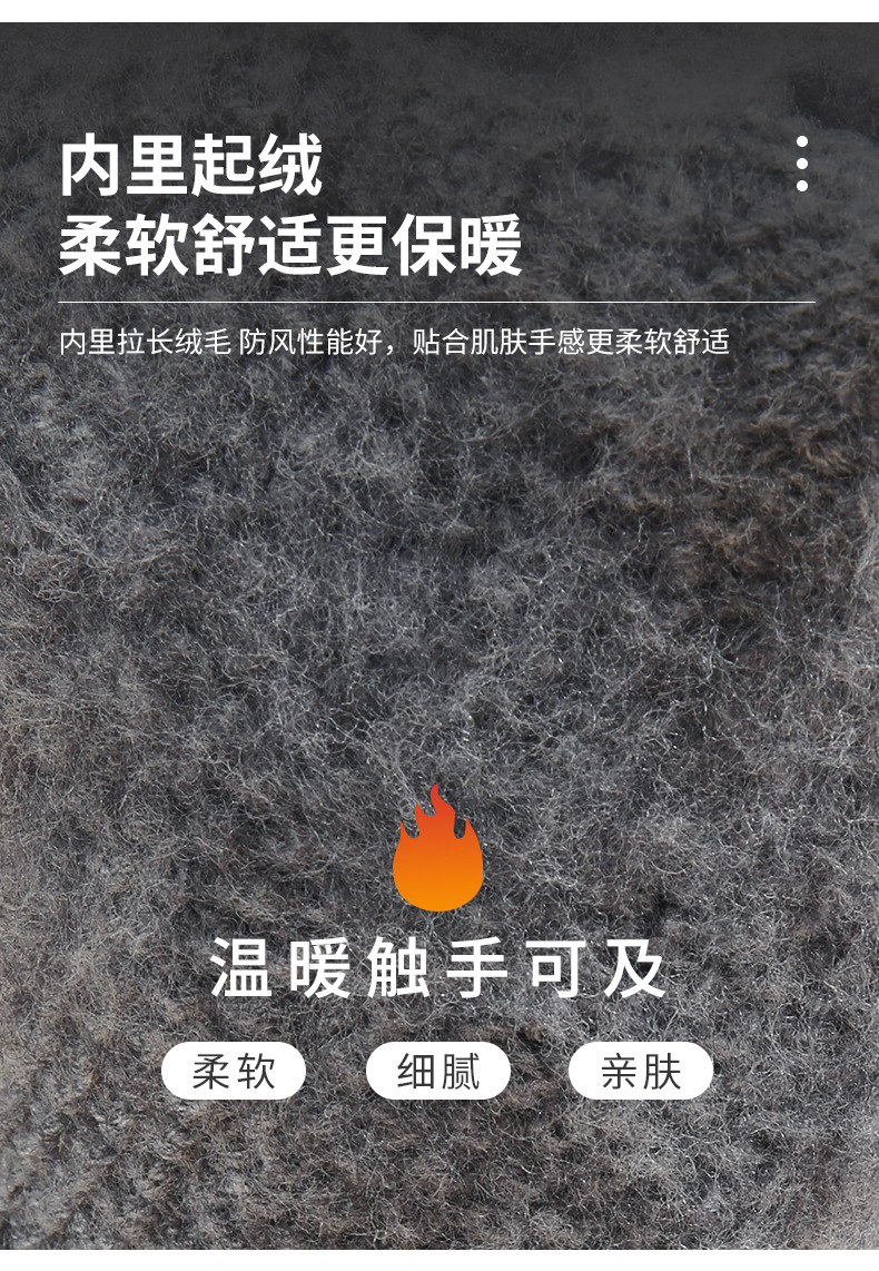 新款热销针织手套双指触屏女款纯色毛线手套秋冬户外跨境魔术手套详情8