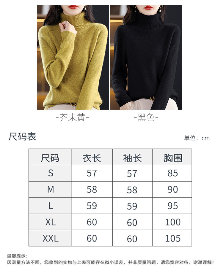 跨境2025秋冬新款女士宽松大码加厚针织衫长袖毛衣打底衫上衣女冬详情8