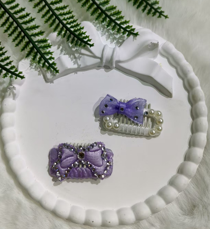 New pet hair clips, handcrafted pet hair accessories, fashionable dog and cat hair clips, headwear, pet accessories pic 2